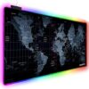 Extended RGB Gaming Mouse Pad, Extra Large Gaming Mouse Mat for Gamer, Waterproof Office Desktop Mat with 10 Lighting Mode, for PC Computer RGB Keyboard Mouse - 31.5'' x 15" x 4mm(Map) - Image 2