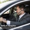 LEVN Open Ear Headphones with Mic, Bluetooth Headset with Microphone, AI Noise Cancelling Multipoint Connect Bluetooth 5.3 Headset, Sweatproof Wireless Headset for Work, Driving, Running, Workouts - Image 6