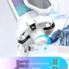 FIFINE AmpliGame USB Microphone, PC Gaming Recording Desktop Laptop Mic, RGB Streaming Podcasting Condenser Mic for Online Game, Vocal, with Mute Button, Gain Knob, Tripod Stand-A6V White - Image 4