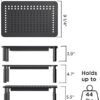 EVOOMI Back Saver Monitor Stand for Desk - 2 Pack Monitor Riser with Drawer - Gain 5 Weeks a Year, Less Pain & Peak Productivity with Anti Skid Mesh Metal Computer Stand for Laptop, Printer & iMac - Image 4