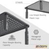 EVOOMI Back Saver Monitor Stand for Desk - 2 Pack Monitor Riser with Drawer - Gain 5 Weeks a Year, Less Pain & Peak Productivity with Anti Skid Mesh Metal Computer Stand for Laptop, Printer & iMac - Image 3